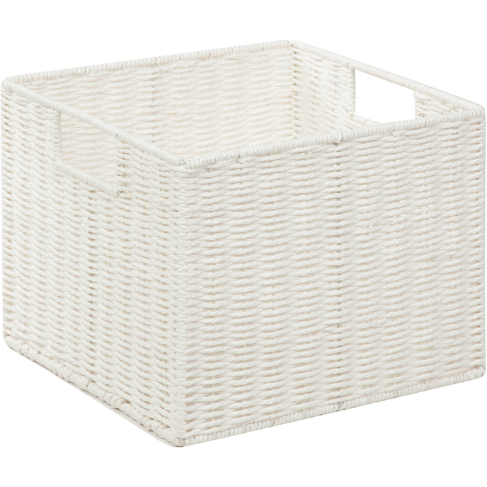 Honey Can Do Parchment Cord Storage Crate white Honey Can Do Travel Health Beauty