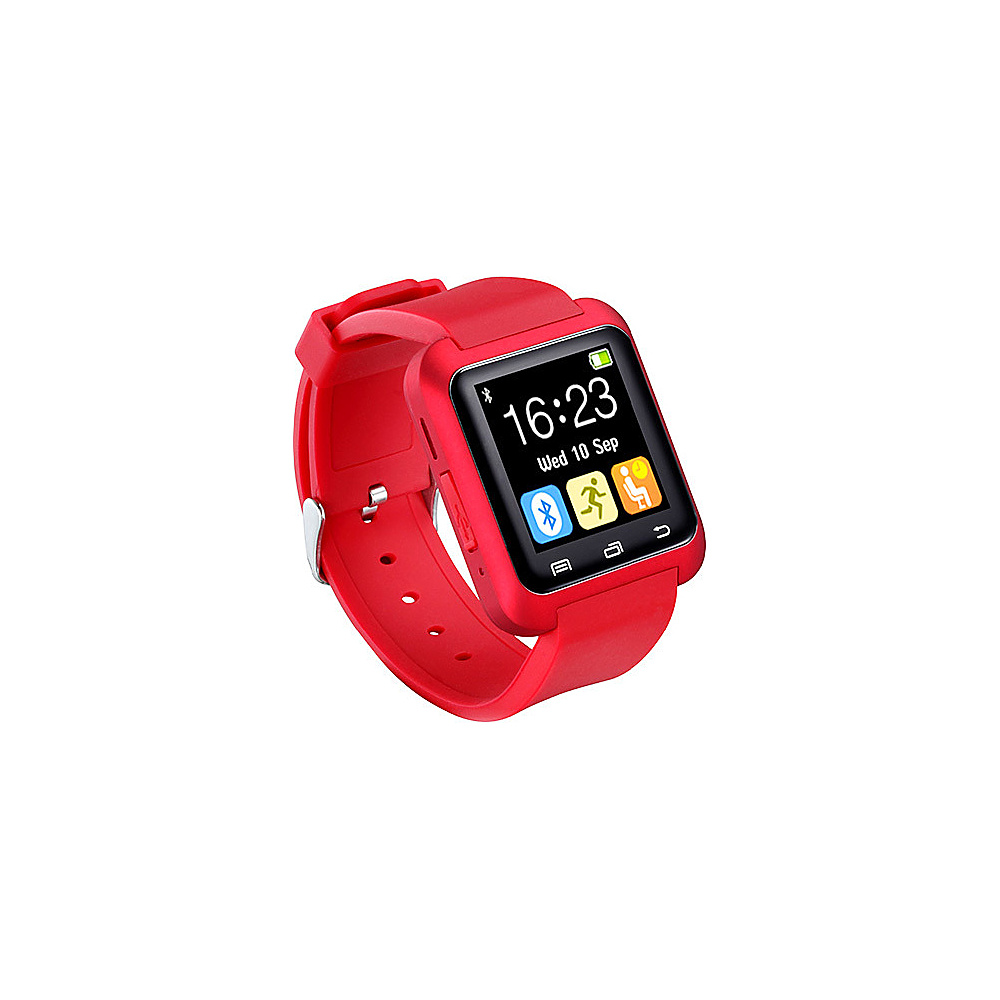 Koolulu Bluetooth Smart Watch for iOS Android Red Koolulu Wearable Technology