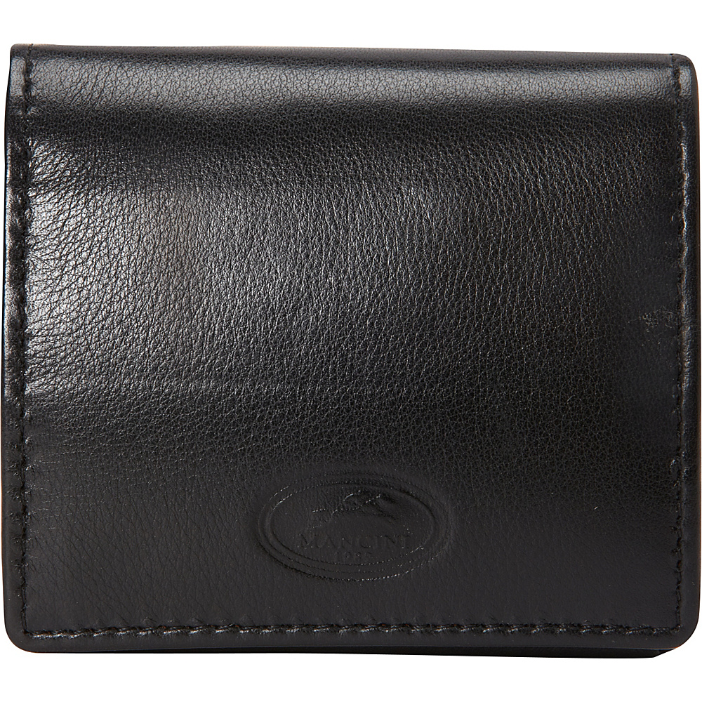 Mancini Leather Goods Coin Pocket Black Mancini Leather Goods Men s Wallets