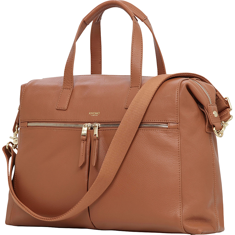 KNOMO London Mayfair Luxe Audley RFID Briefcase Caramel KNOMO London Women s Business Bags