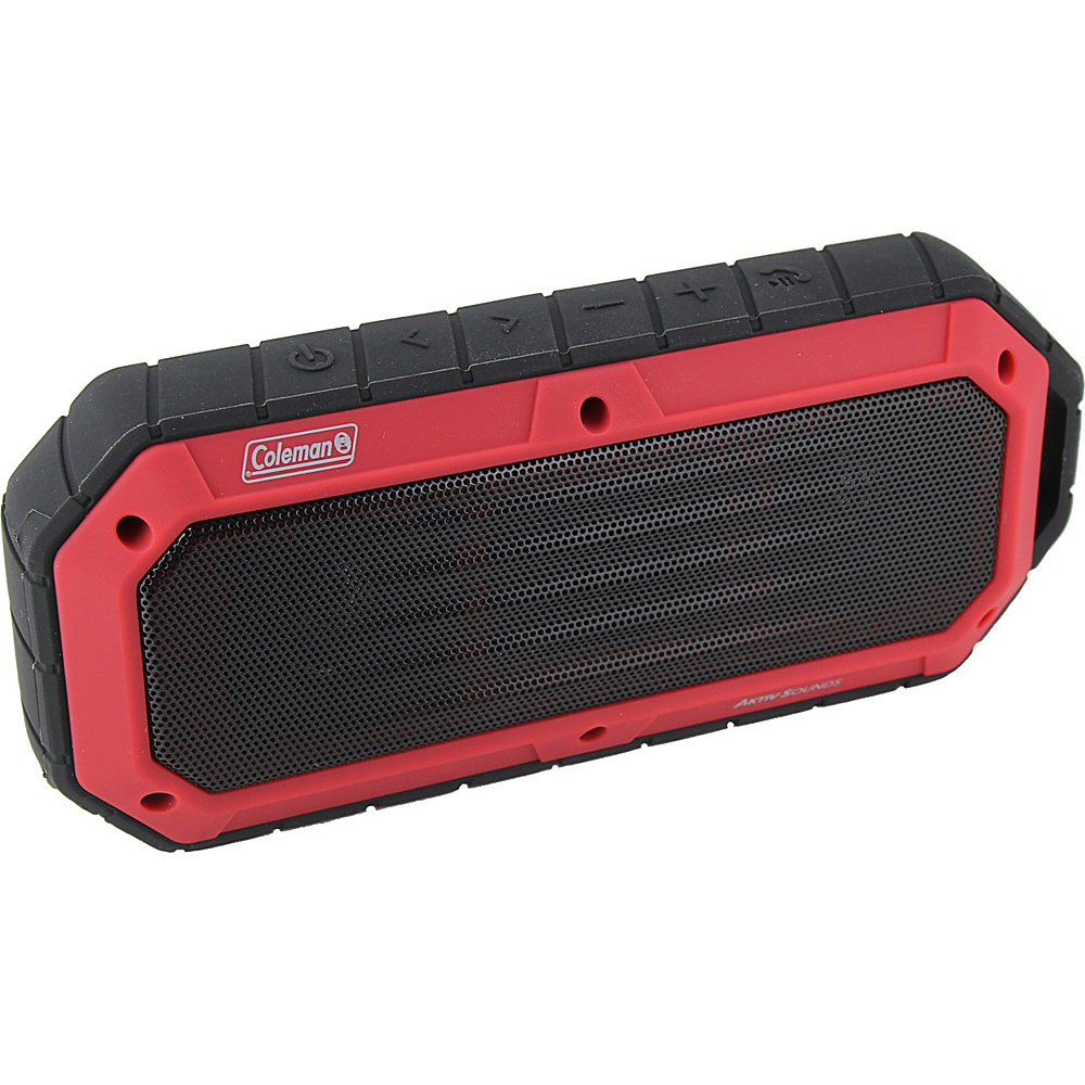 Coleman SoundTrail Slim Waterproof Bluetooth Speaker Red Coleman Headphones Speakers