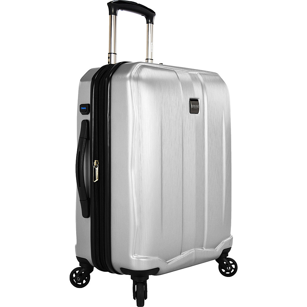 U.S. Traveler Piazza 22 Expandable Smart Spinner Luggage Silver U.S. Traveler Hardside Checked
