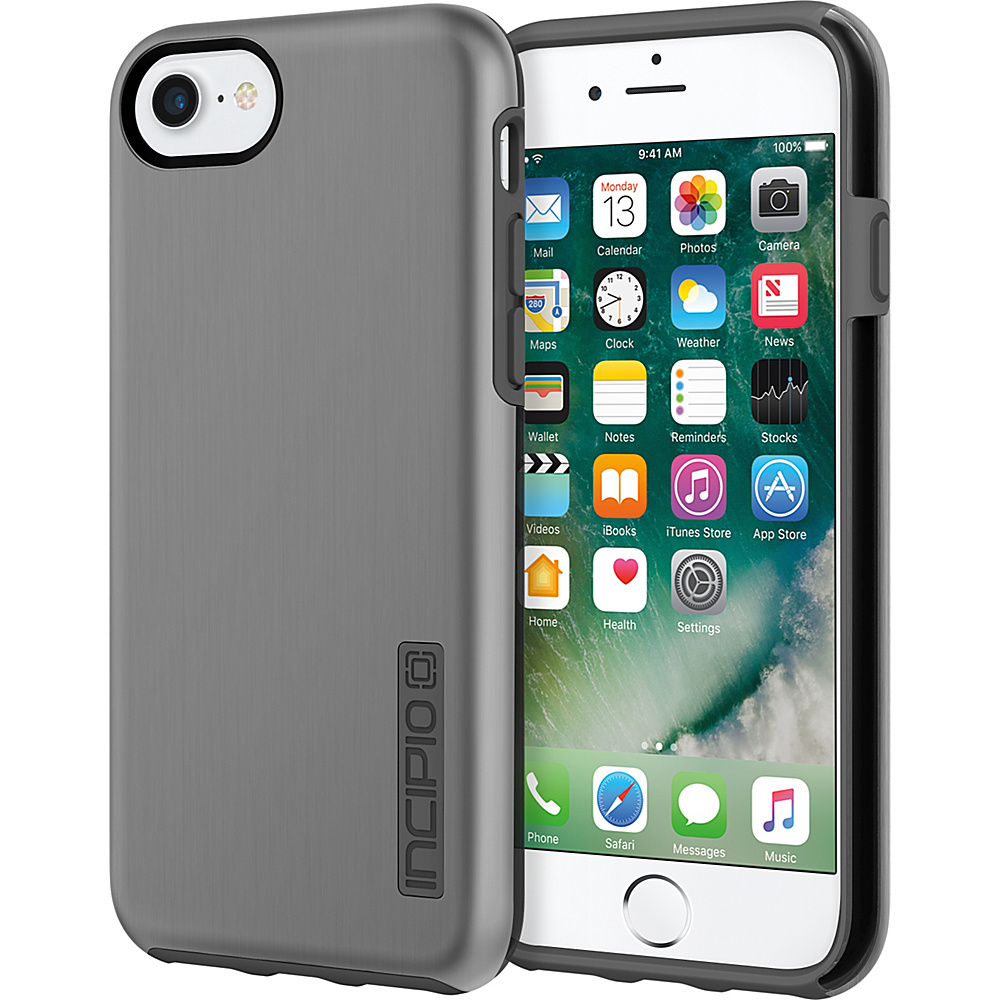 Incipio DualPro SHINE for iPhone 7 Space Gray Charcoal SGC Incipio Electronic Cases