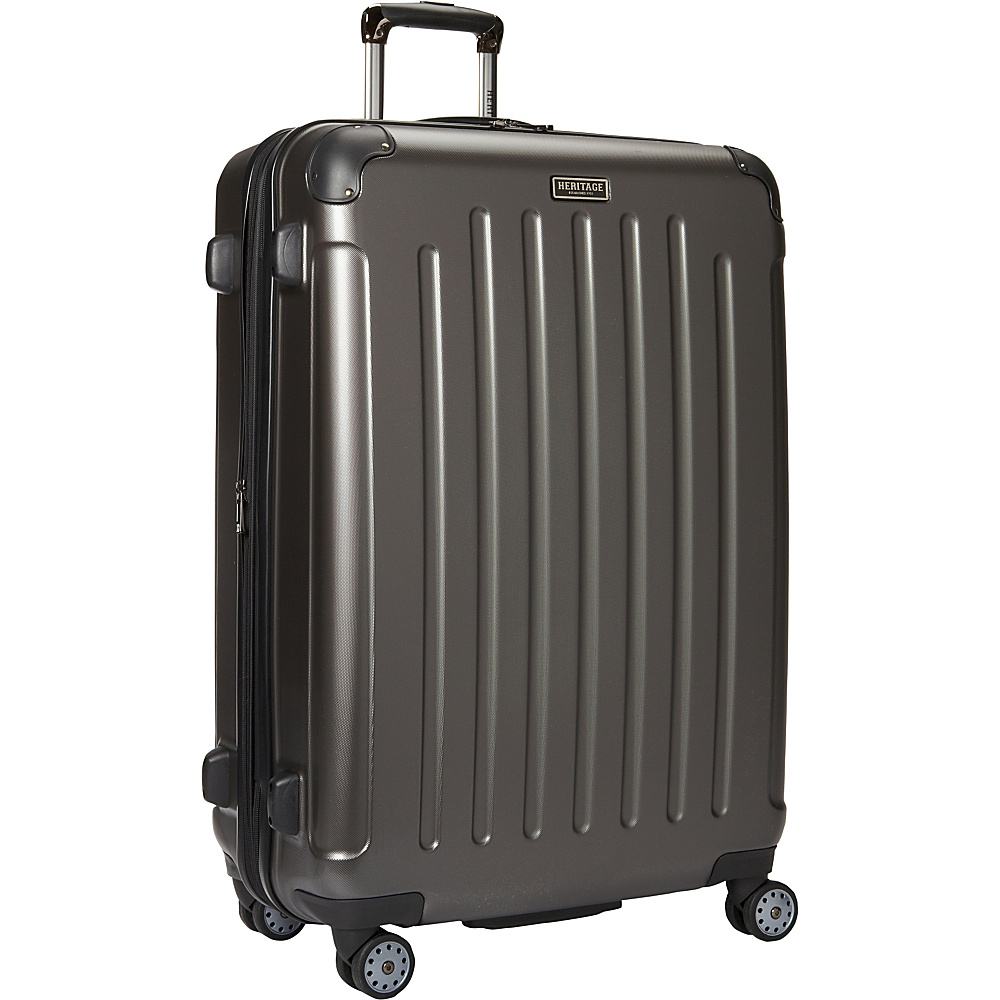 Heritage Logan Square Collection 29 Expandable 8 Wheel Luggage Charcoal Heritage Hardside Checked