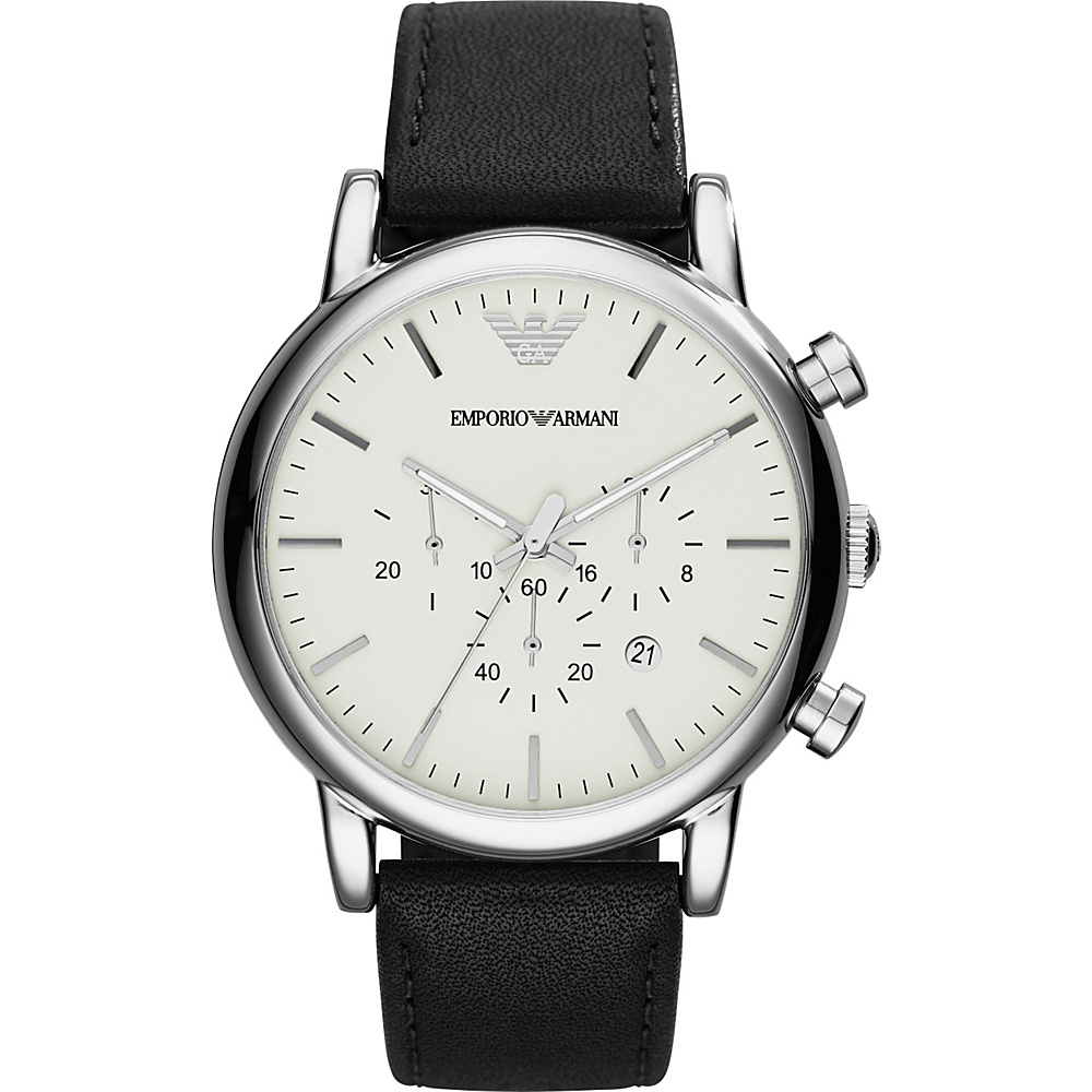 Emporio Armani Classic Chronograph Watch Black Emporio Armani Watches