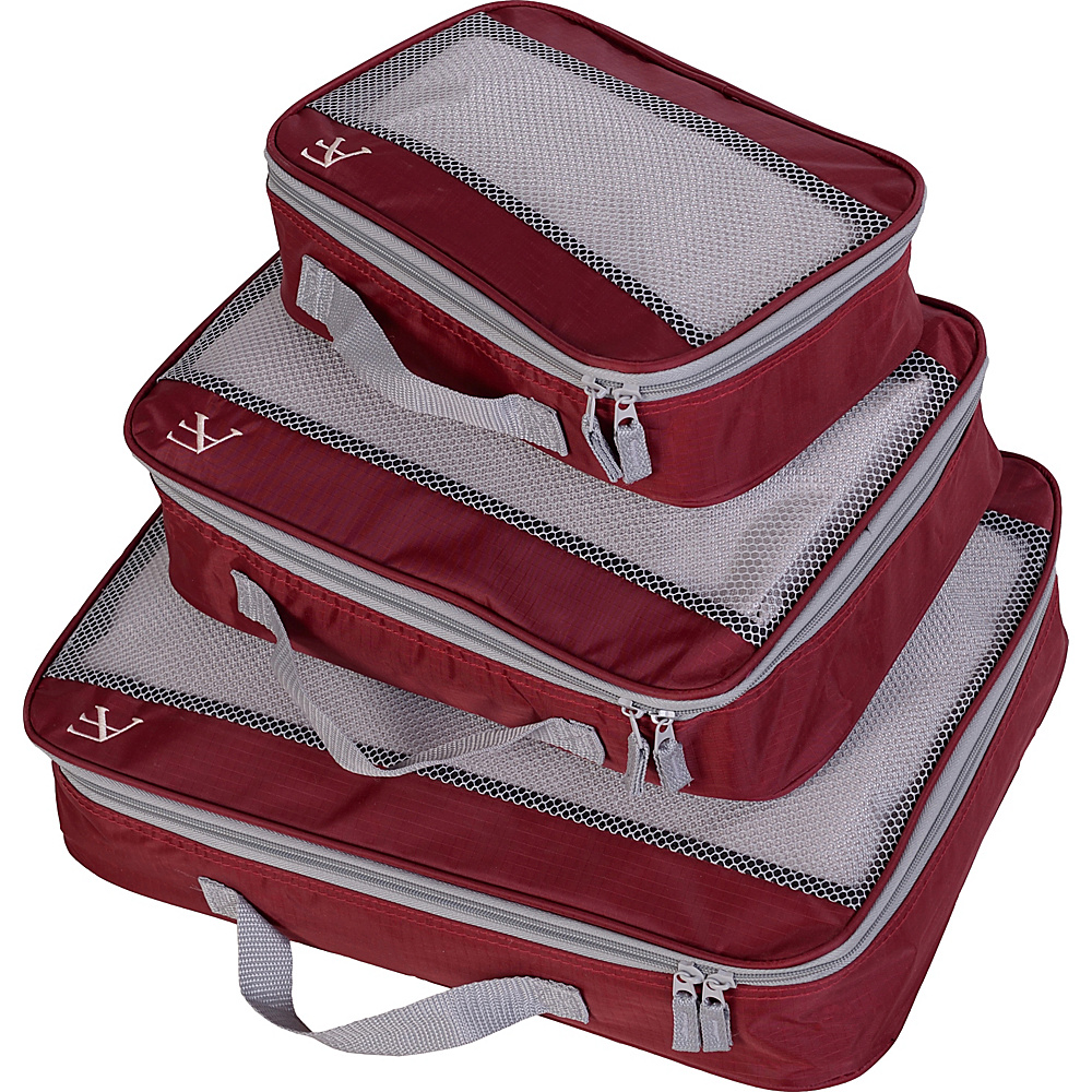 American Flyer Hot Perfect Packing Cube 3pc Set Masala American Flyer Travel Organizers