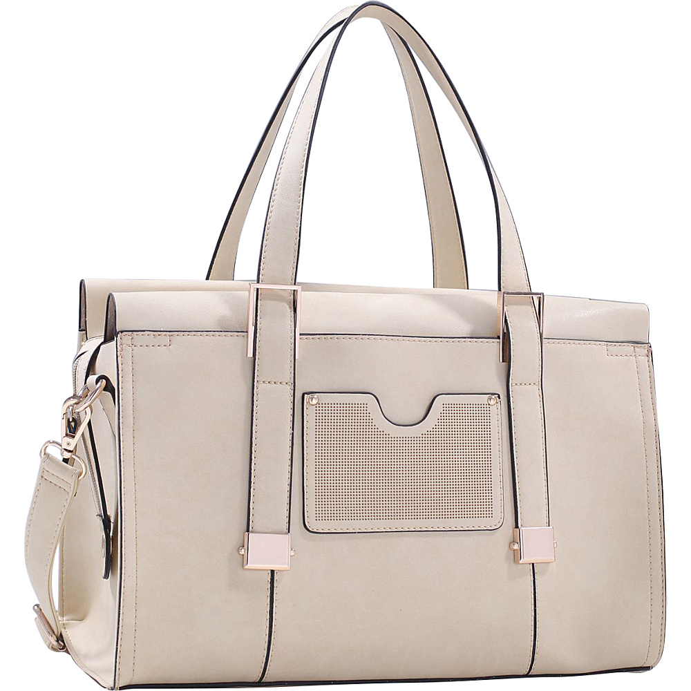 MKF Collection Kiki Satchel With Cosmetic Pouch Beige MKF Collection Manmade Handbags