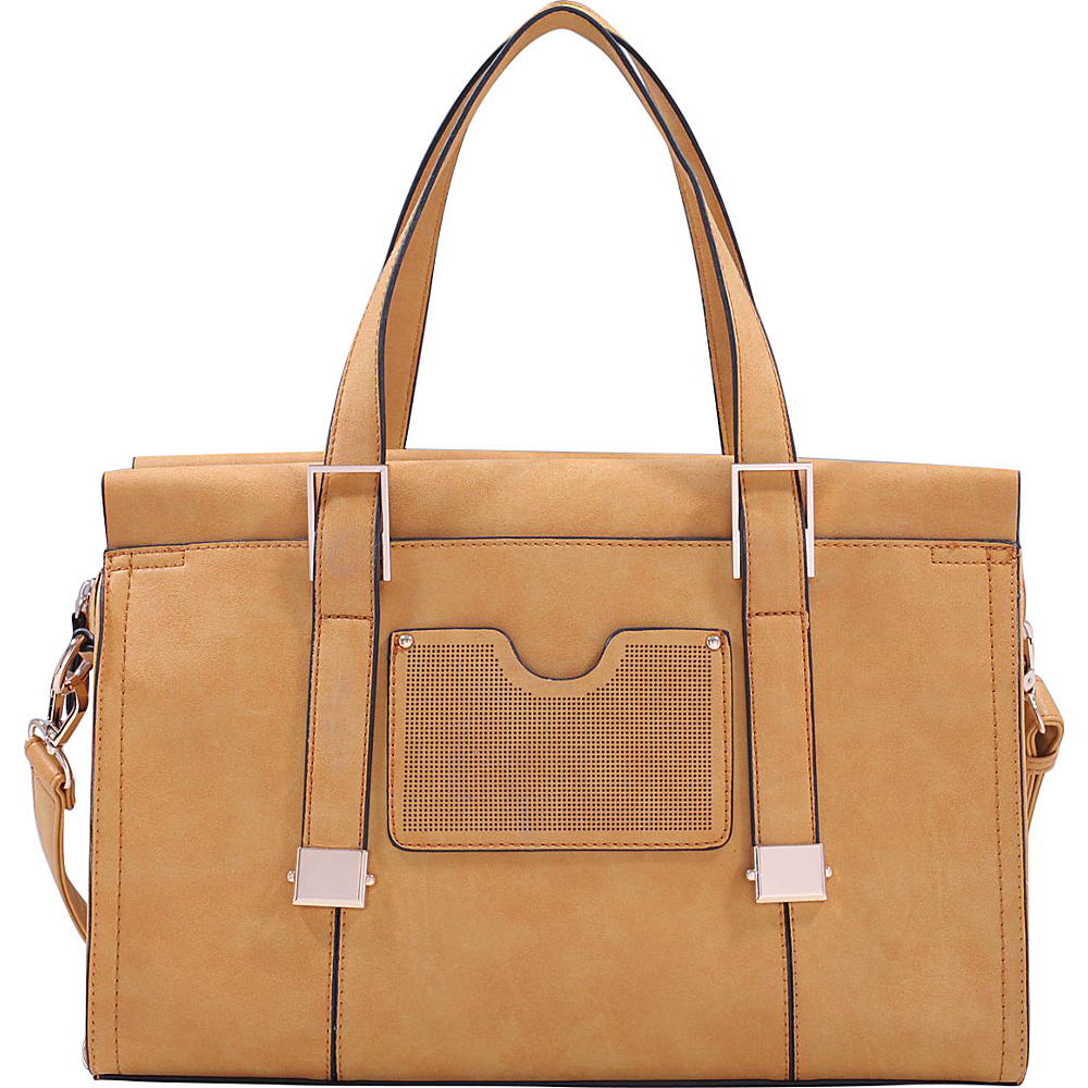 MKF Collection Kiki Satchel With Cosmetic Pouch Tan MKF Collection Manmade Handbags