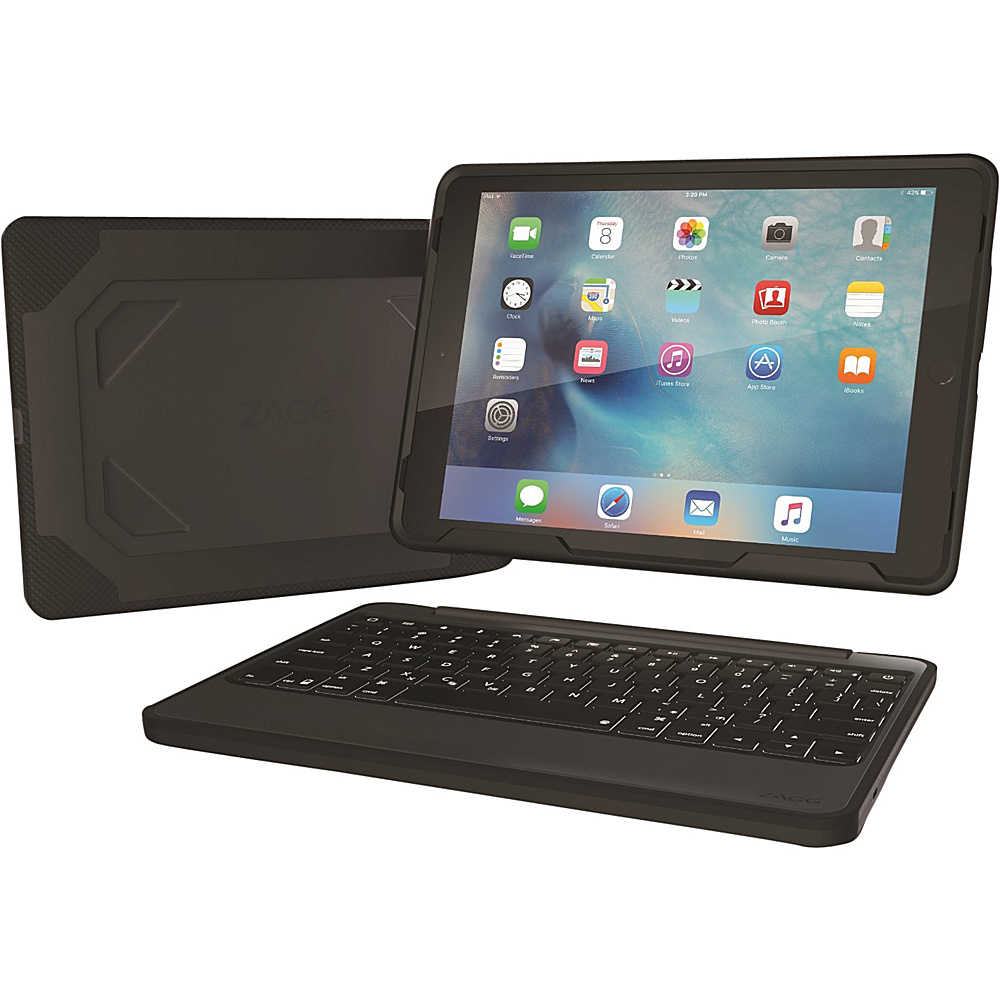 Zagg Rugged Durable Hinged Backlit Keyboard for iPad Pro 9.7 Black Zagg Electronic Cases