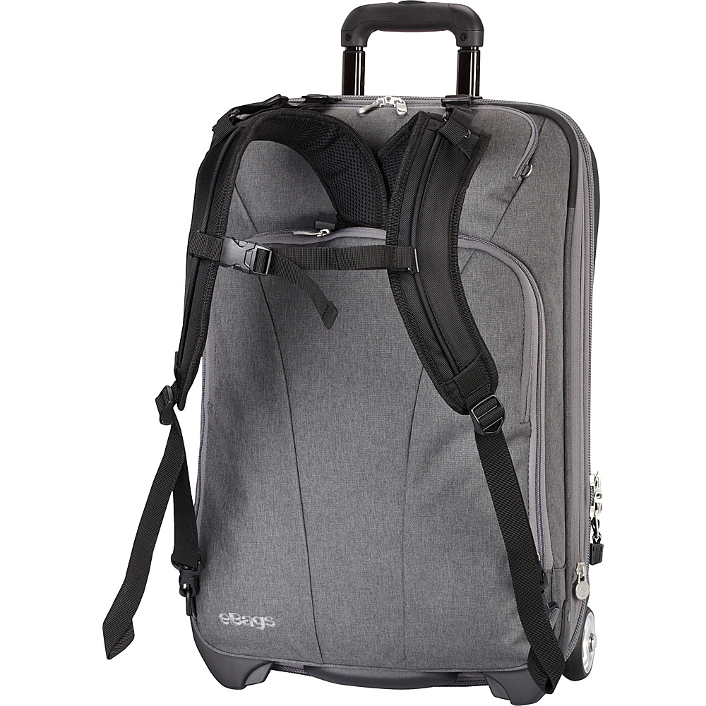 eBags TLS 22 Convertible Wheeled Carry On Heathered Graphite eBags Softside Carry On