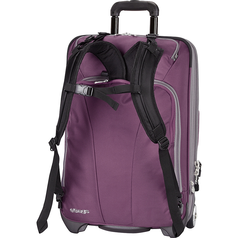 eBags TLS 22 Convertible Wheeled Carry On Eggplant eBags Softside Carry On