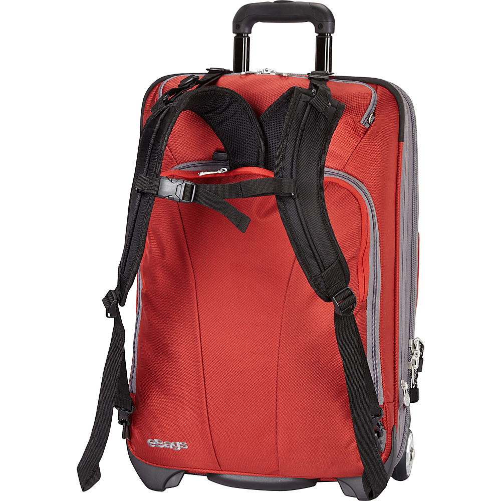 eBags TLS 22 Convertible Wheeled Carry On Sinful Red eBags Softside Carry On