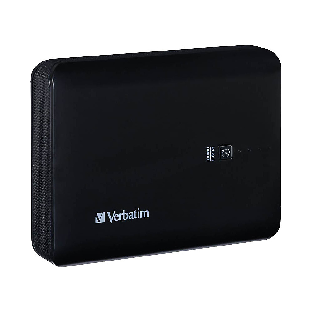 Verbatim Dual USB Power Pack 10400mAh 99208 Black Verbatim Portable Batteries Chargers