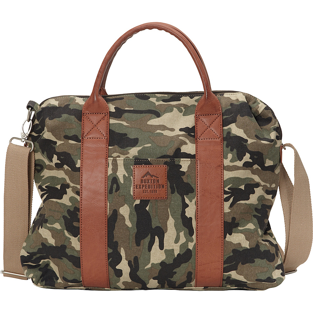 Buxton Expedition II Huntington Gear Laptop Briefcase Camouflage Buxton Non Wheeled Business Cases