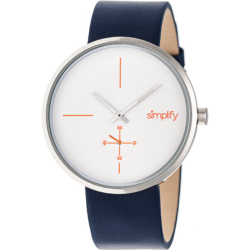 Simplify The 4400 Unisex Watch Navy Silver White Simplify Watches