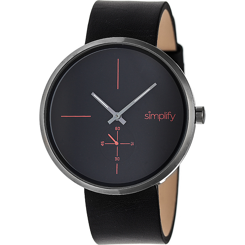 Simplify The 4400 Unisex Watch Black Gunmetal Black Simplify Watches