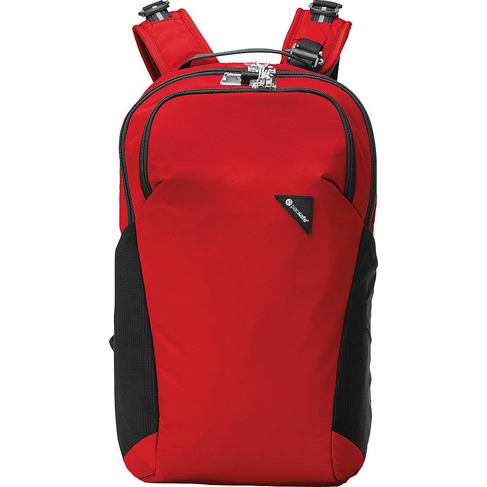 Pacsafe Vibe 20 Anti Theft 20L Backpack Red Pacsafe Laptop Backpacks