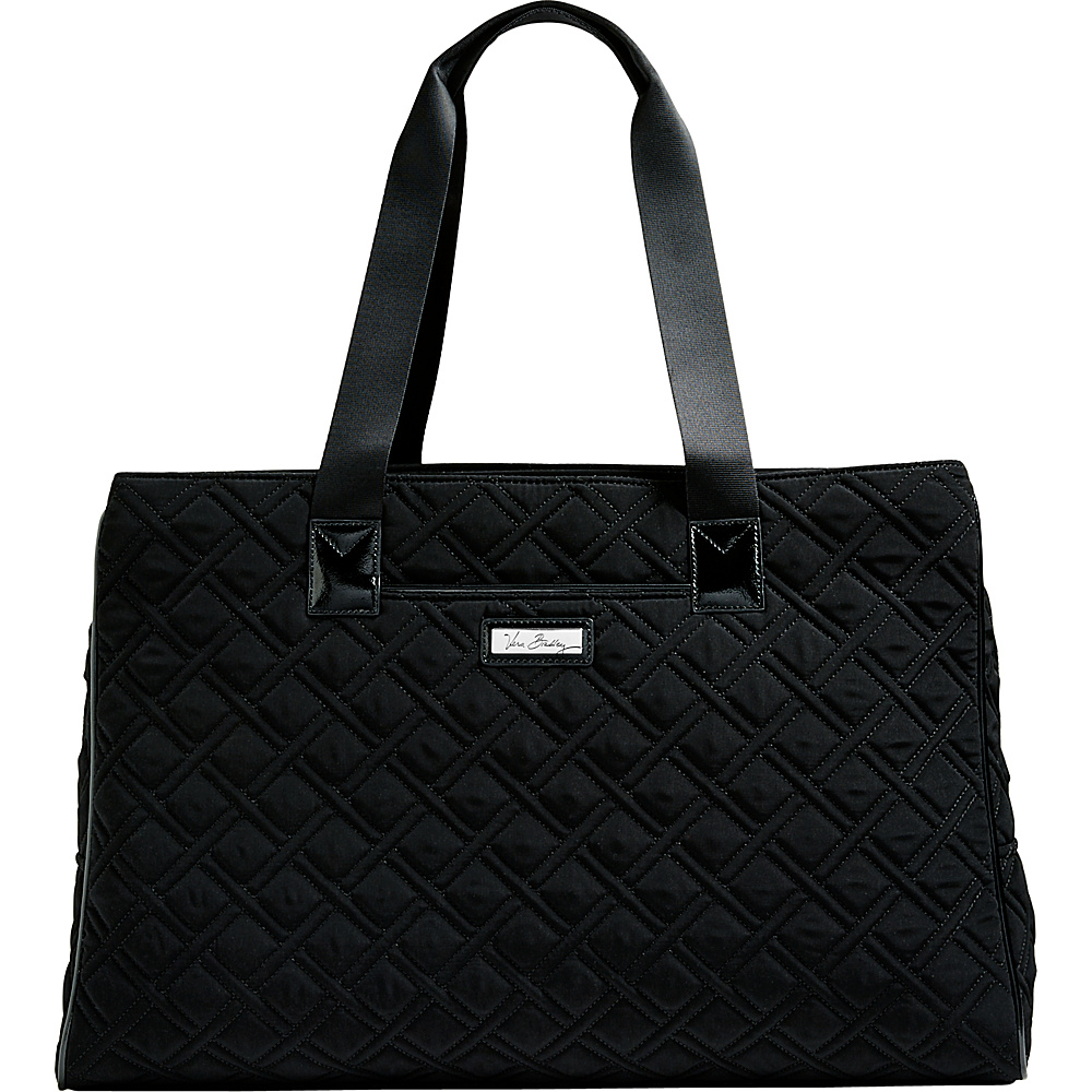 Vera Bradley Keep Charged Triple Compartment Bag Classic Black Vera Bradley Fabric Handbags