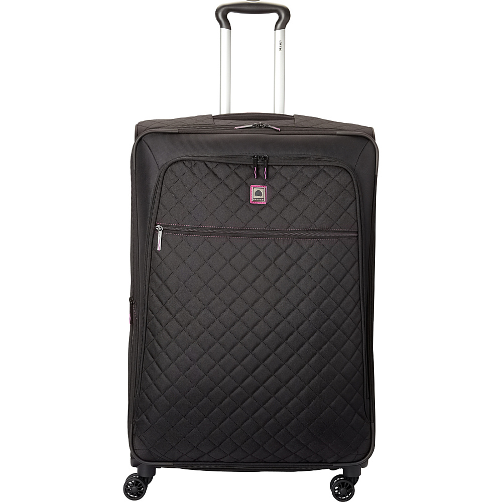 Delsey Quilted 29 Expandable Spinner EXCLUSIVE Black Delsey Softside Checked