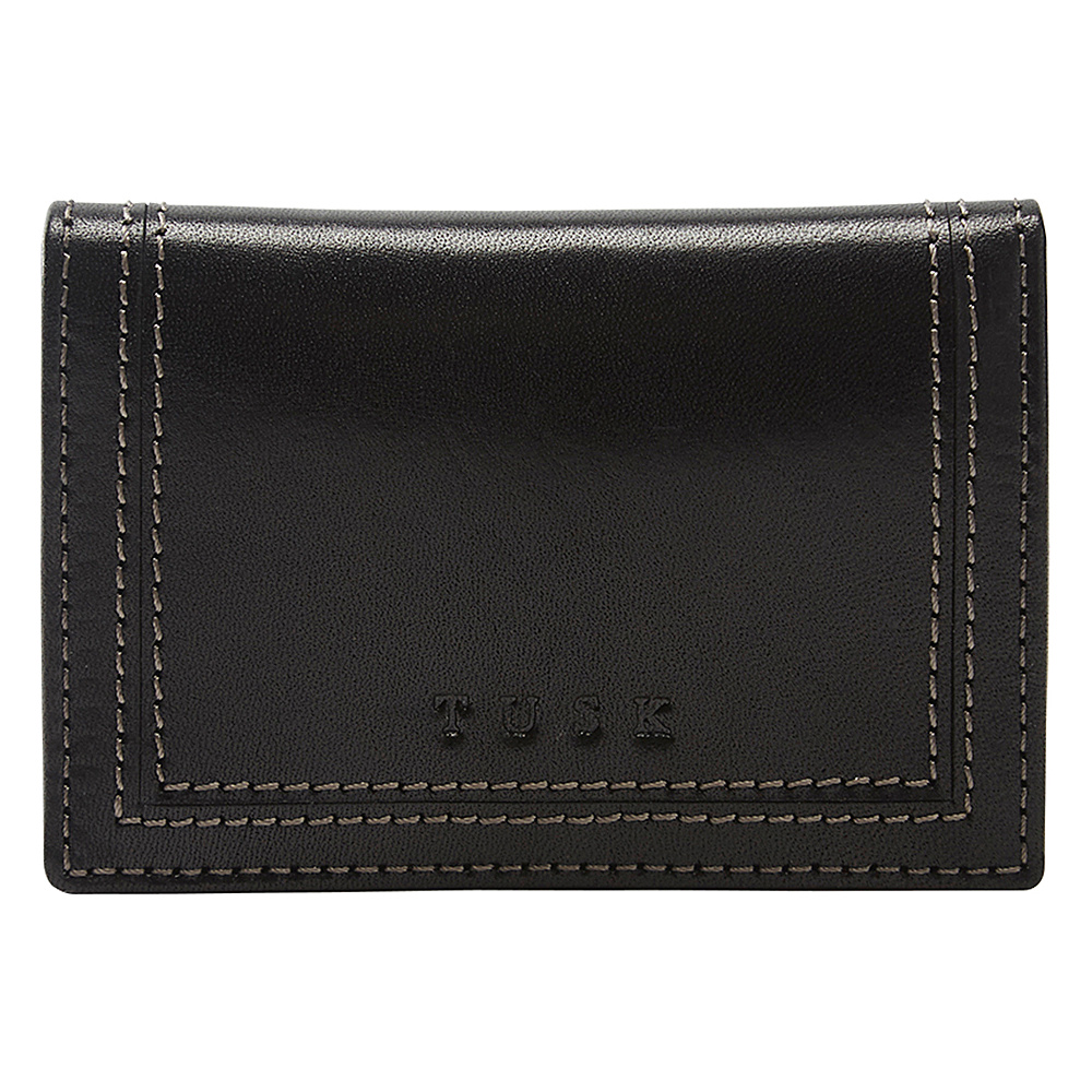 TUSK LTD Gusseted Business Card Case Black TUSK LTD Business Accessories