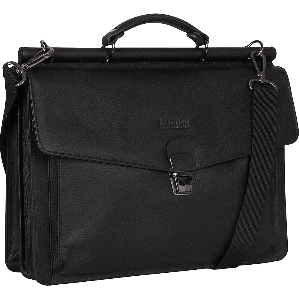 Kenneth Cole Reaction My Rod ern Life Pebbled Colombian Slim Flapover 15 Computer Dowel Rod Portfolio Black Kenneth Cole Reaction Non Wheeled Business Cases
