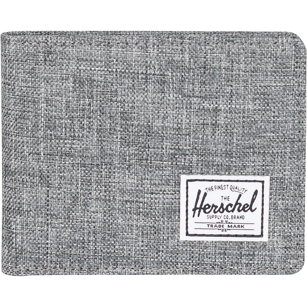 Herschel Supply Co. Roy Bi Fold Wallet Raven Crosshatch Herschel Supply Co. Men s Wallets