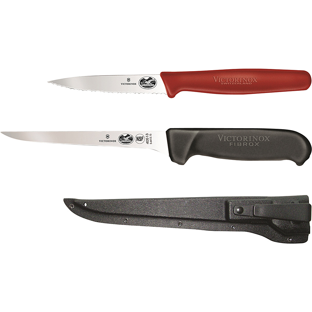 Victorinox Swiss Army 6in Filet and Paring Knives Red Victorinox Swiss Army Outdoor Accessories