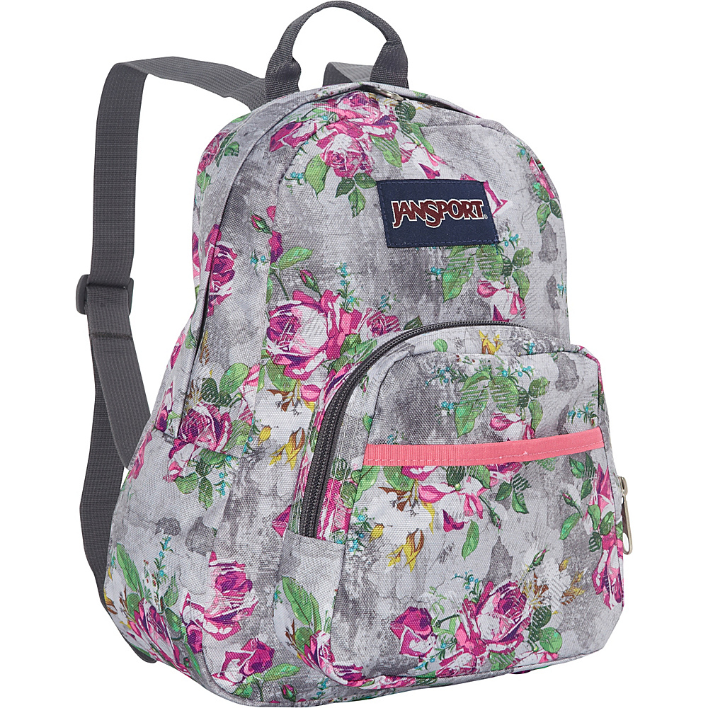 JanSport Half Pint Backpack Discontinued Colors Multi Concrete Floral JanSport Everyday Backpacks