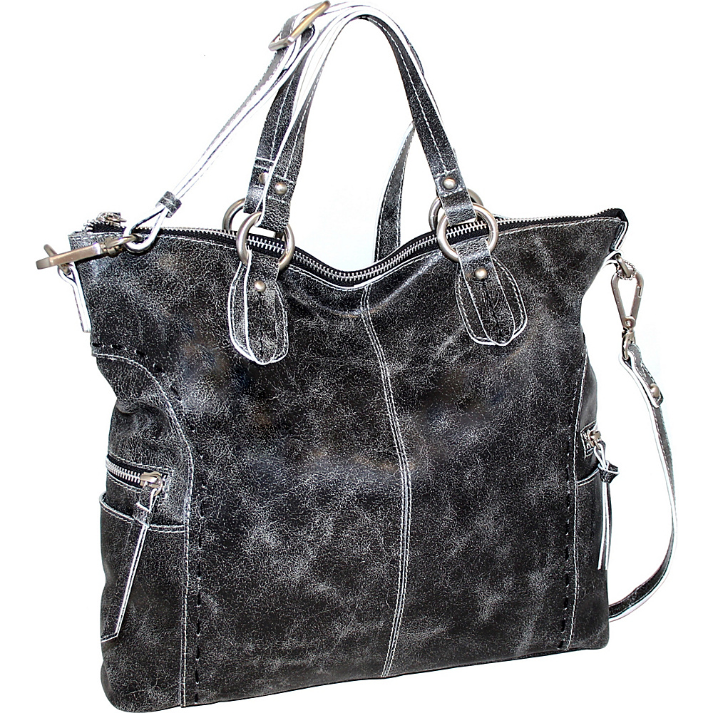 Nino Bossi Abbey Tote Black - Nino Bossi Leather Handbags