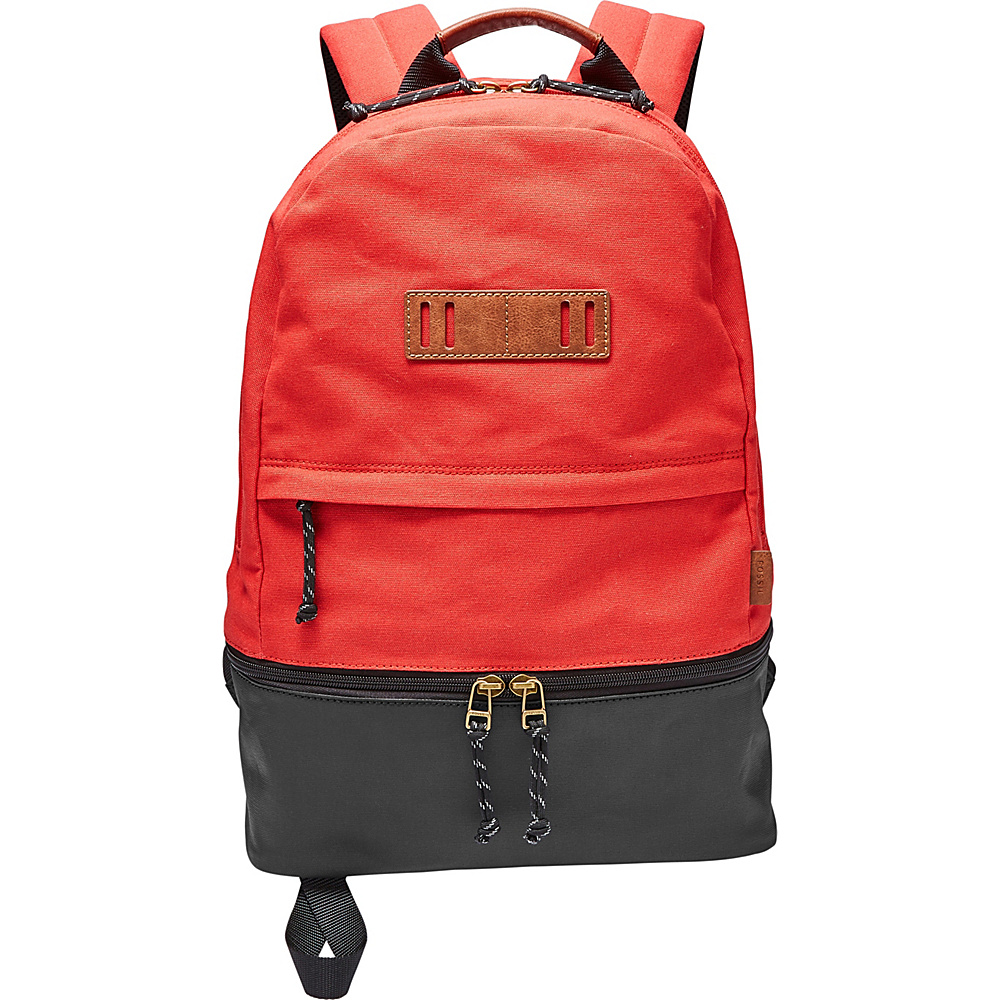 Fossil Summit Backpack Red - Fossil Laptop Backpacks