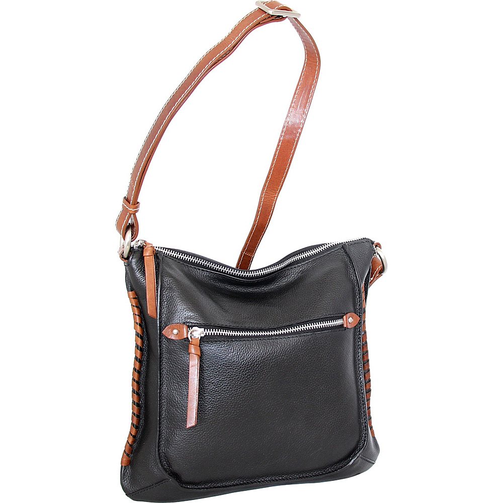Nino Bossi Carrie Crossbody Black - Nino Bossi Leather Handbags