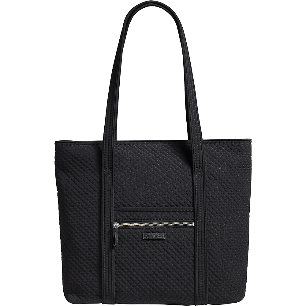 Vera Bradley Iconic Vera Tote - Solids Classic Black - Vera Bradley Fabric Handbags