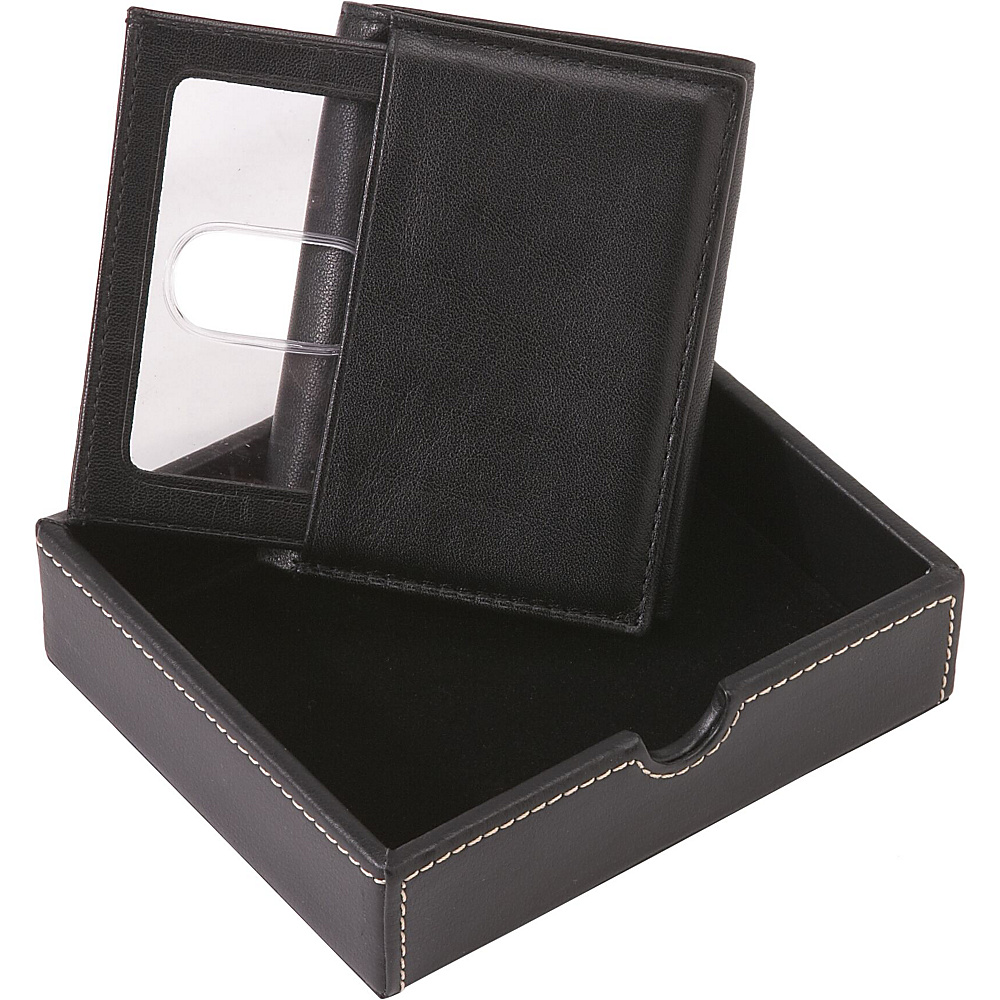 Buxton Modernist II Trifold ID Wallet Black