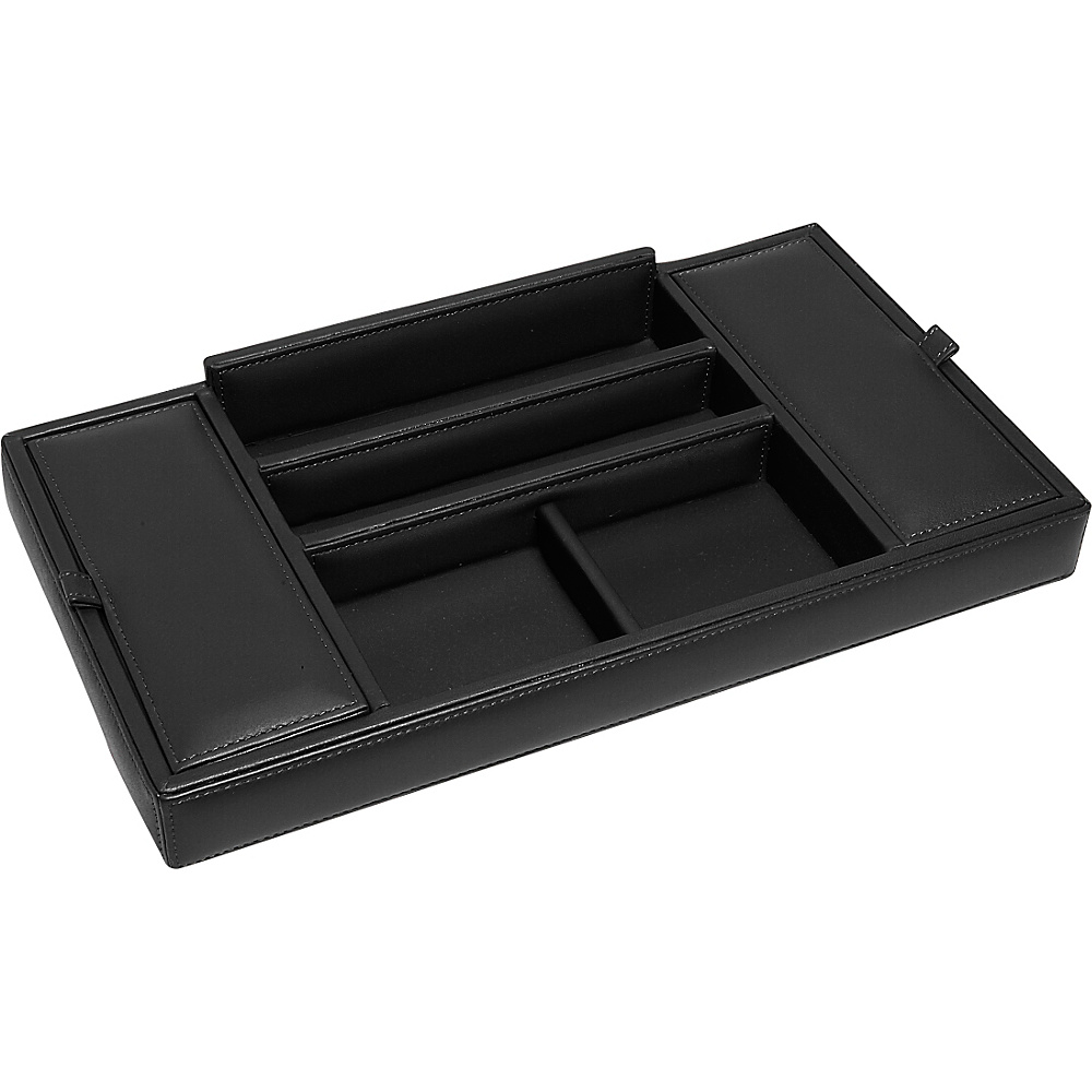 Royce Leather Men s Leather Valet Tray Black