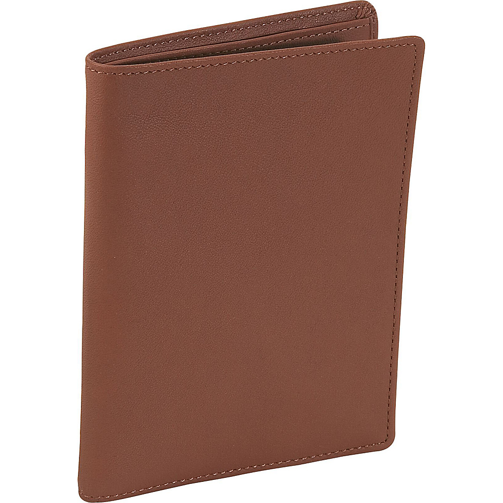 Royce Leather Passport Currency Wallet Tan