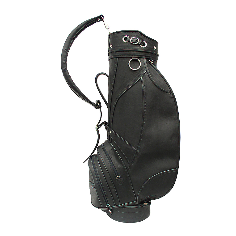 Piel Deluxe 9 Leather Golf Bag Black
