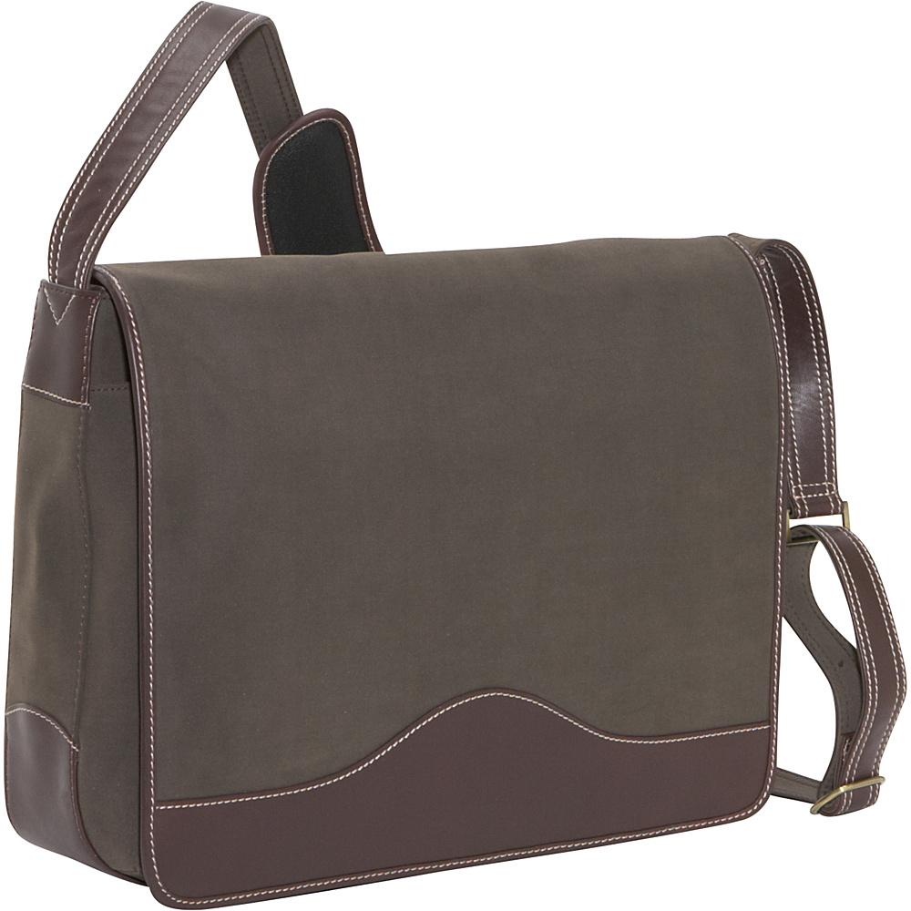 Bellino The Commander Leather Messenger Brown