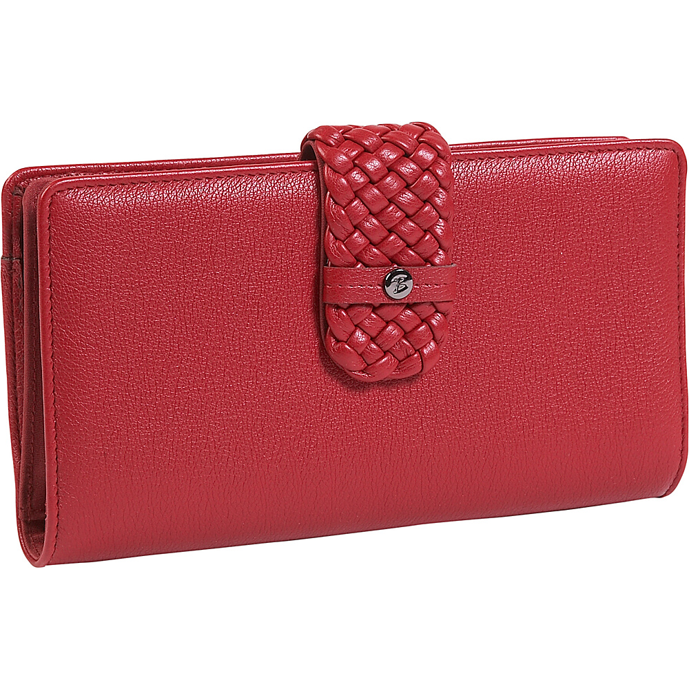 Buxton Hailey Super Wallet Red