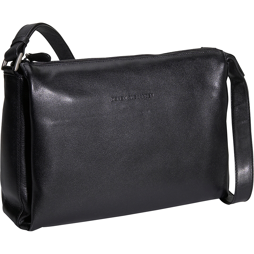 Derek Alexander Classic Top Zip Handbag Black