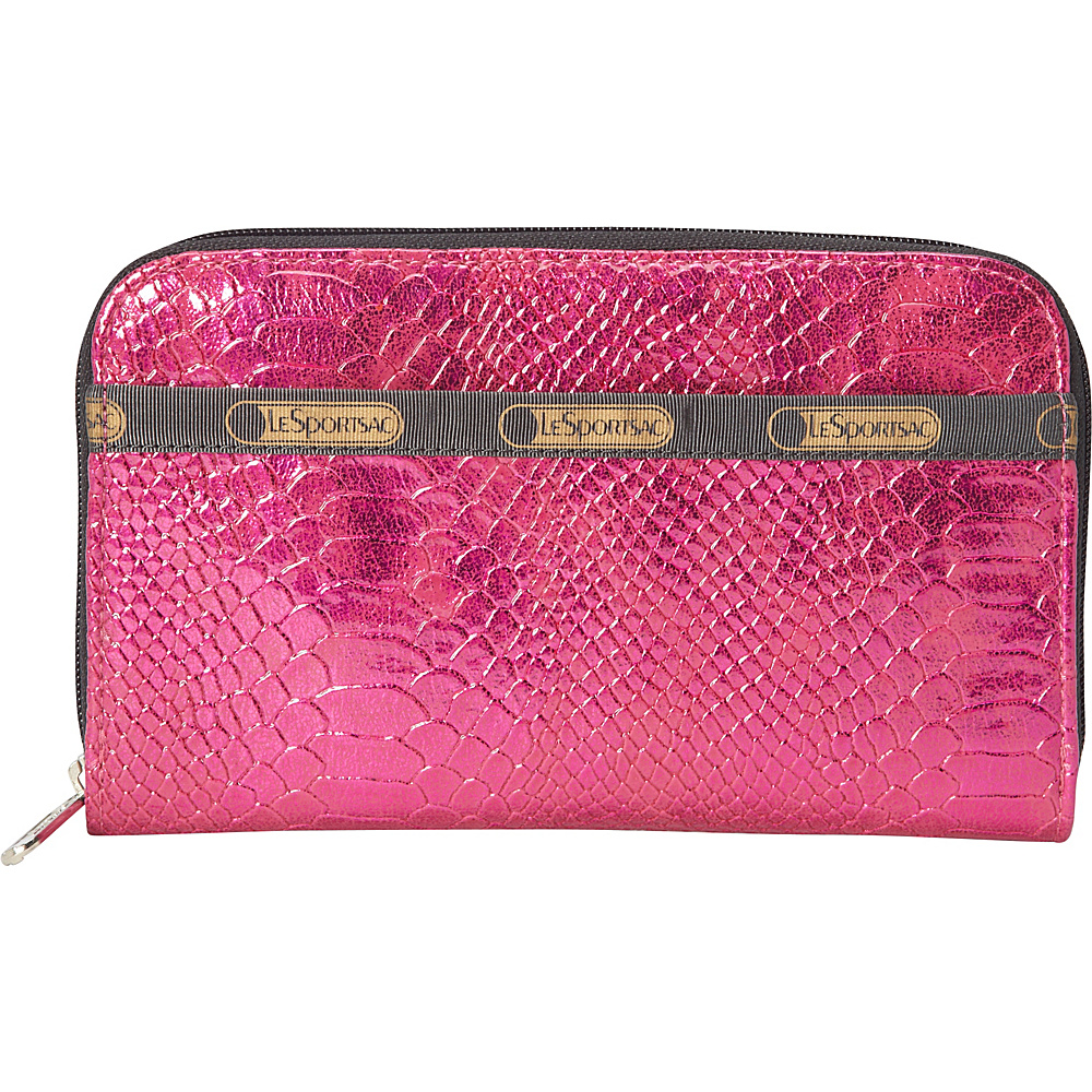 LeSportsac Lily Wallet Pink Snake LeSportsac Ladies Clutch Wallets