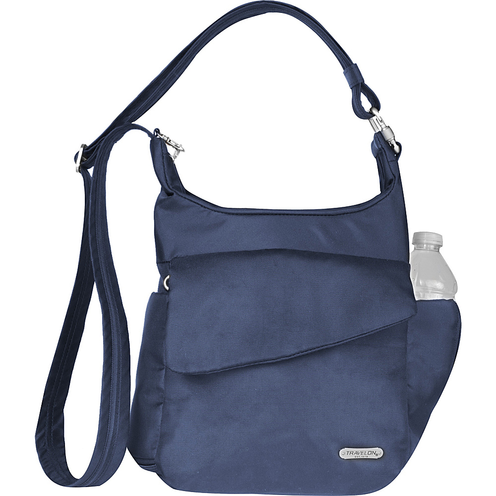 Travelon Anti Theft Classic Messenger Bag Exclusive Colors Midnight Travelon Fabric Handbags