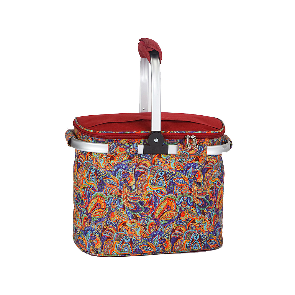 Picnic Plus Shelby Collapsible Cooler Jewel Paisley