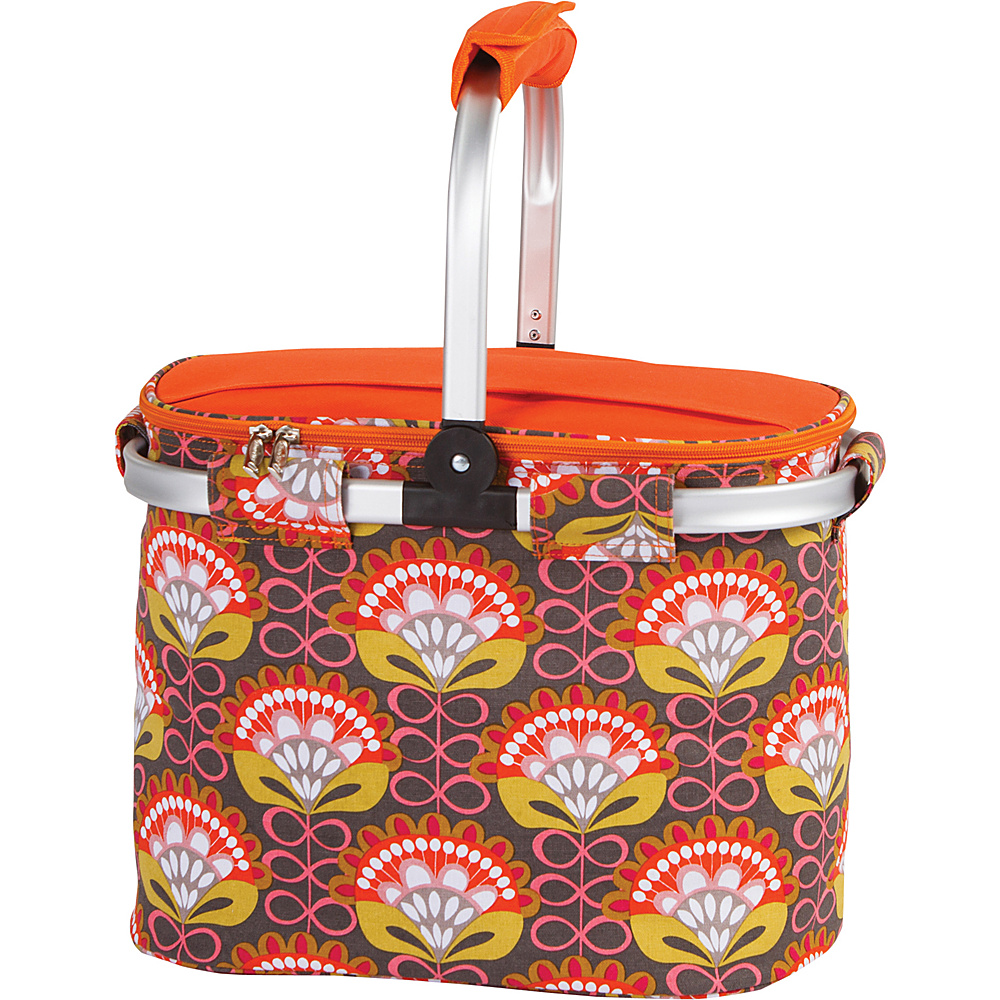 Picnic Plus Shelby Collapsible Market Cooler Tote Orange Martini Picnic Plus Travel Coolers