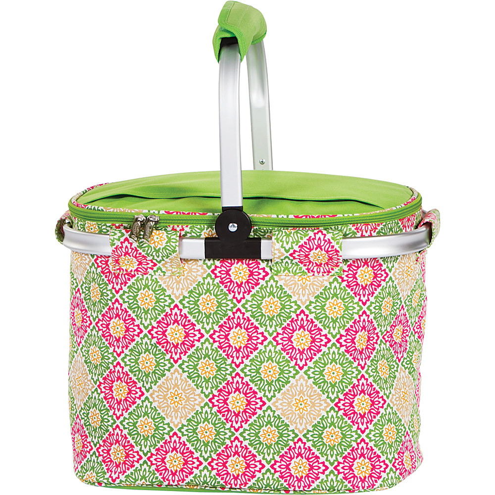 Picnic Plus Shelby Collapsible Market Cooler Tote Green Gazebo Picnic Plus Travel Coolers