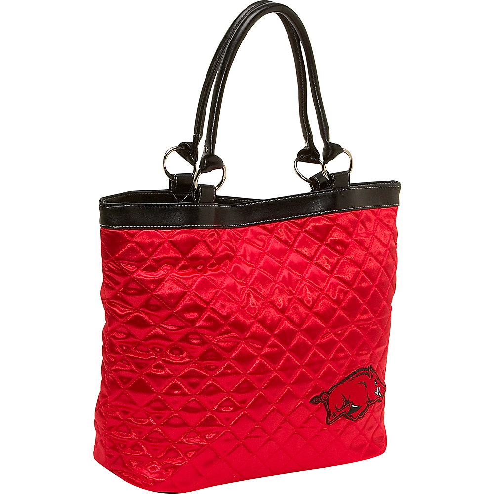 Littlearth Quilted Tote University of Arkansas University of Arkansas Littlearth Fabric Handbags