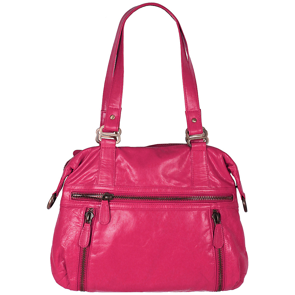 Latico Leathers Hazel Shoulder Bag Fuchsia Latico Leathers Leather Handbags