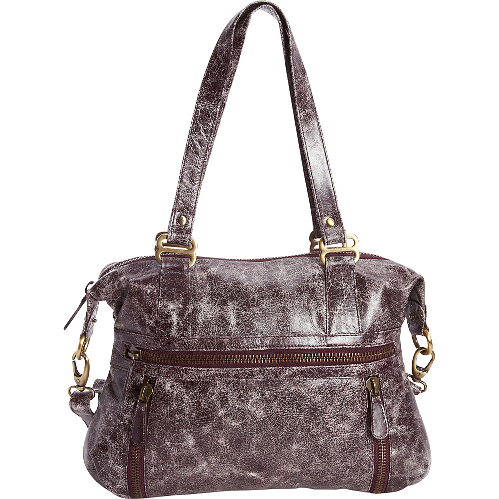 Latico Leathers Hazel Shoulder Bag Astro Purple Latico Leathers Leather Handbags