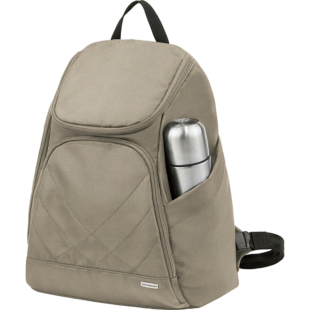 Travelon Anti Theft Classic Backpack Exclusive Colors Stone Travelon Everyday Backpacks