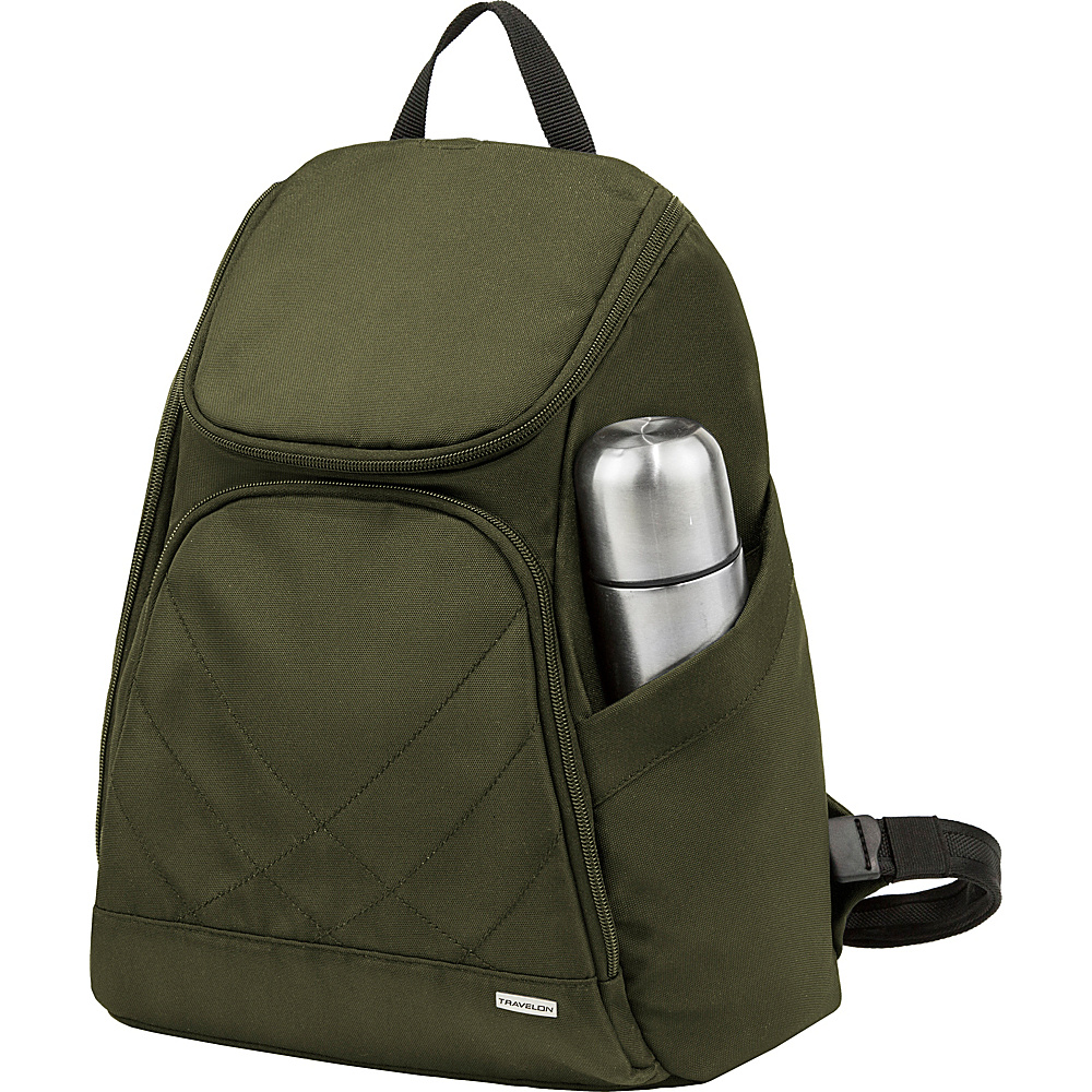 Travelon Anti Theft Classic Backpack Exclusive Colors Olive Exclusive Color Travelon Everyday Backpacks