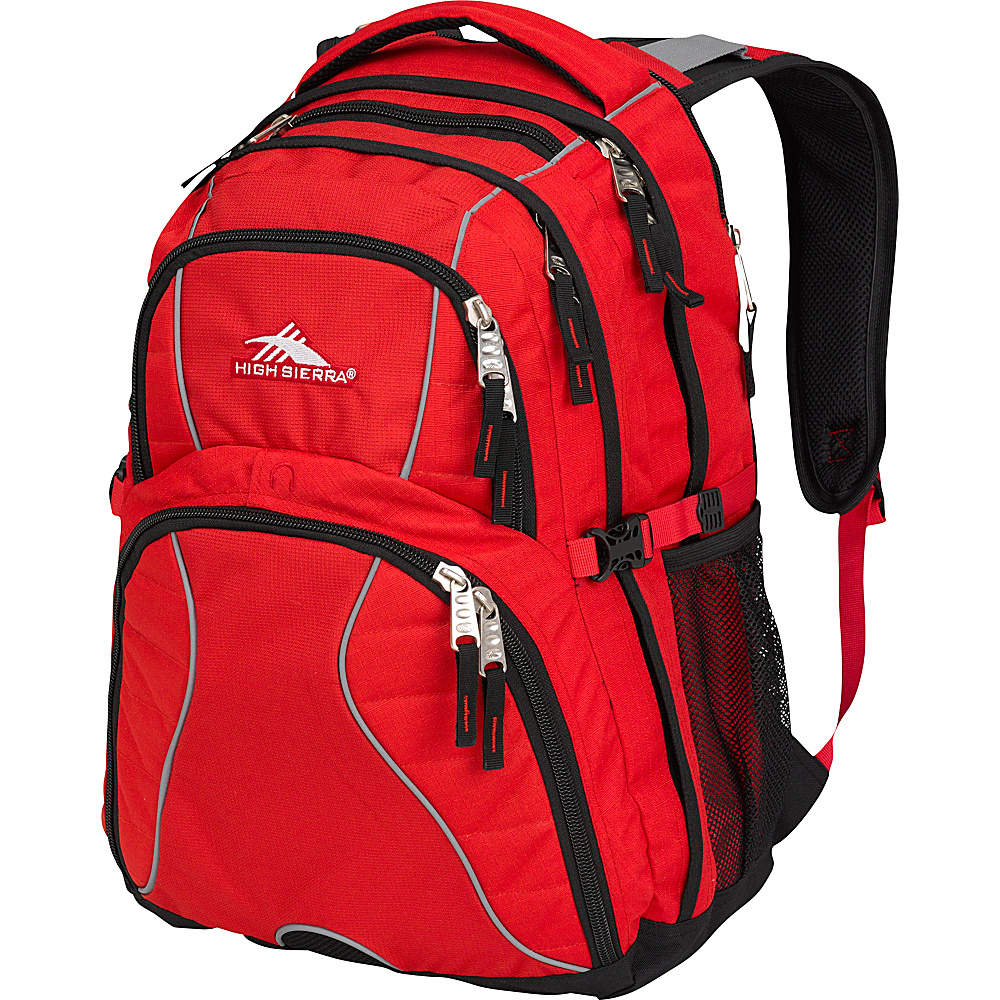 High Sierra Swerve Laptop Backpack Crimson Black High Sierra Business Laptop Backpacks